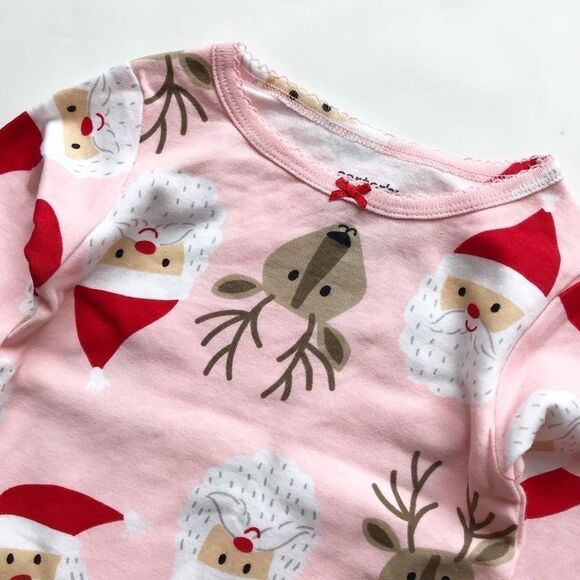 Carters NWT Santa/reindeer pajama set 12m & 18m - Picture 2 of 4